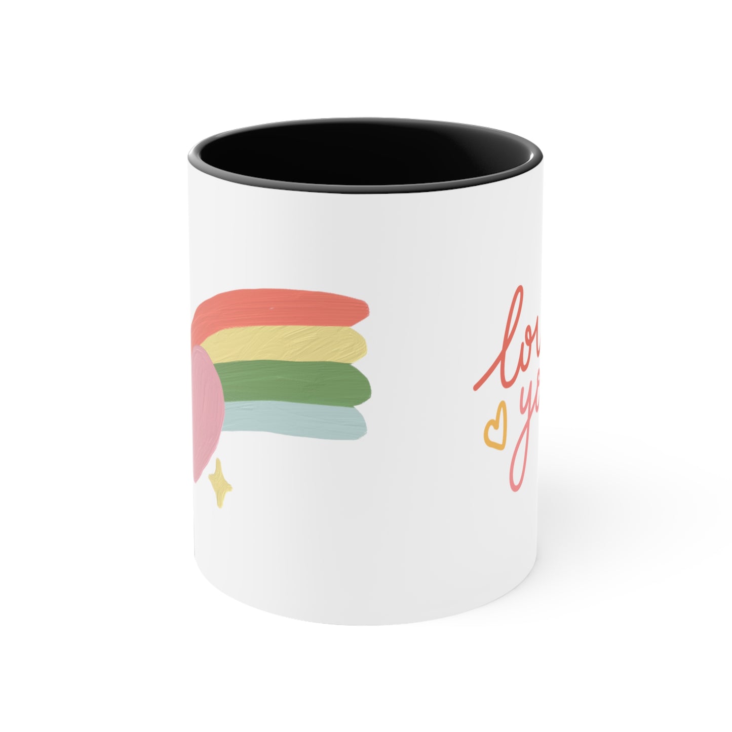 Accent Coffee Mug - Love You, Heart, Lover, Gift