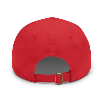 Dad Hat with Leather Patch (Round) - You're The Cherry Best.