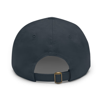 Dad Hat with Leather Patch (Round) - I cherry - ish you