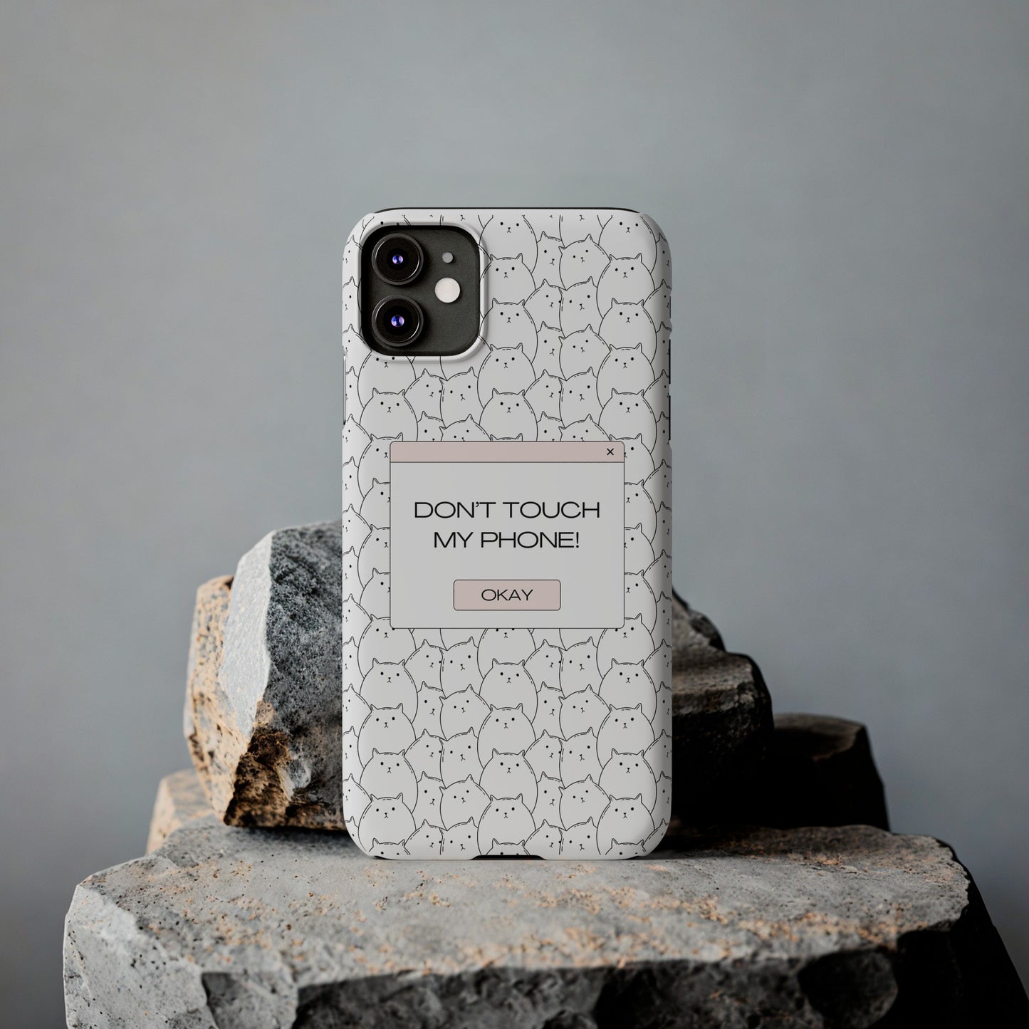 Slim Phone Cases - Do not touch my phone