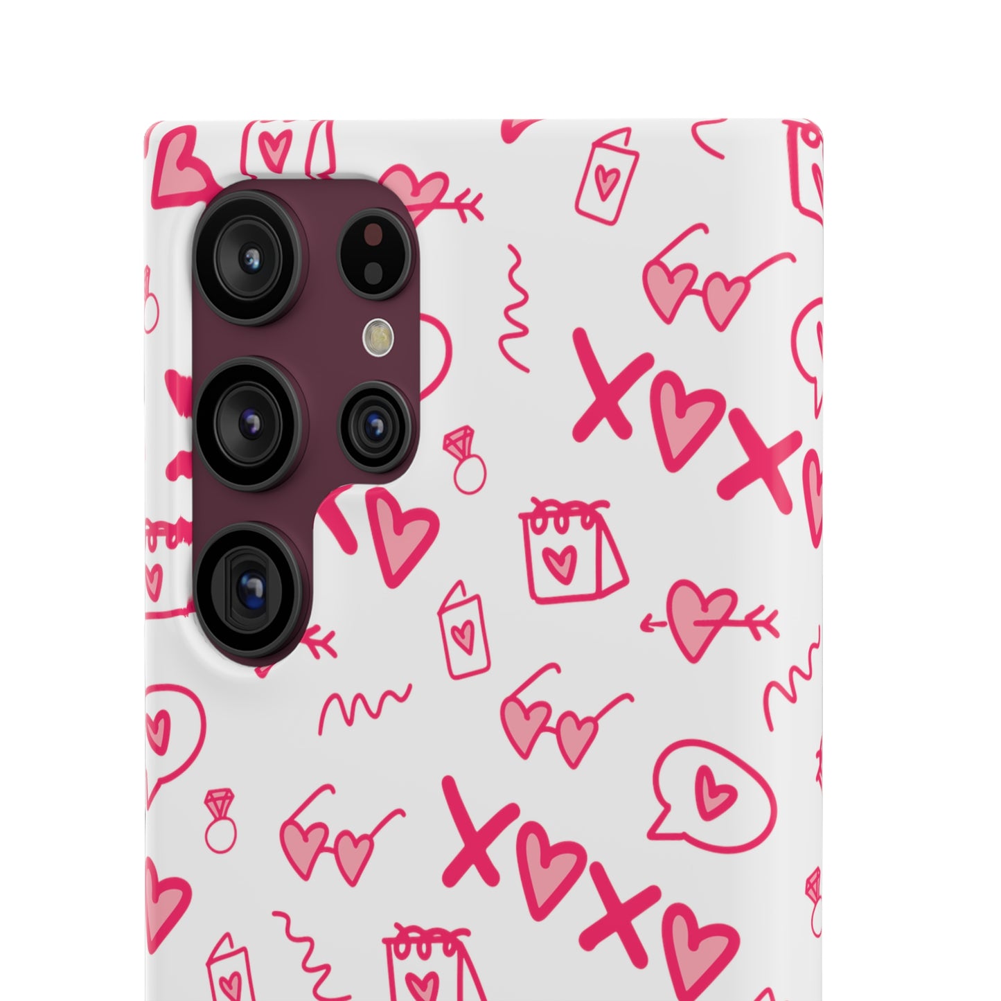 Snap Cases - Red doodles, hearts, bags and more