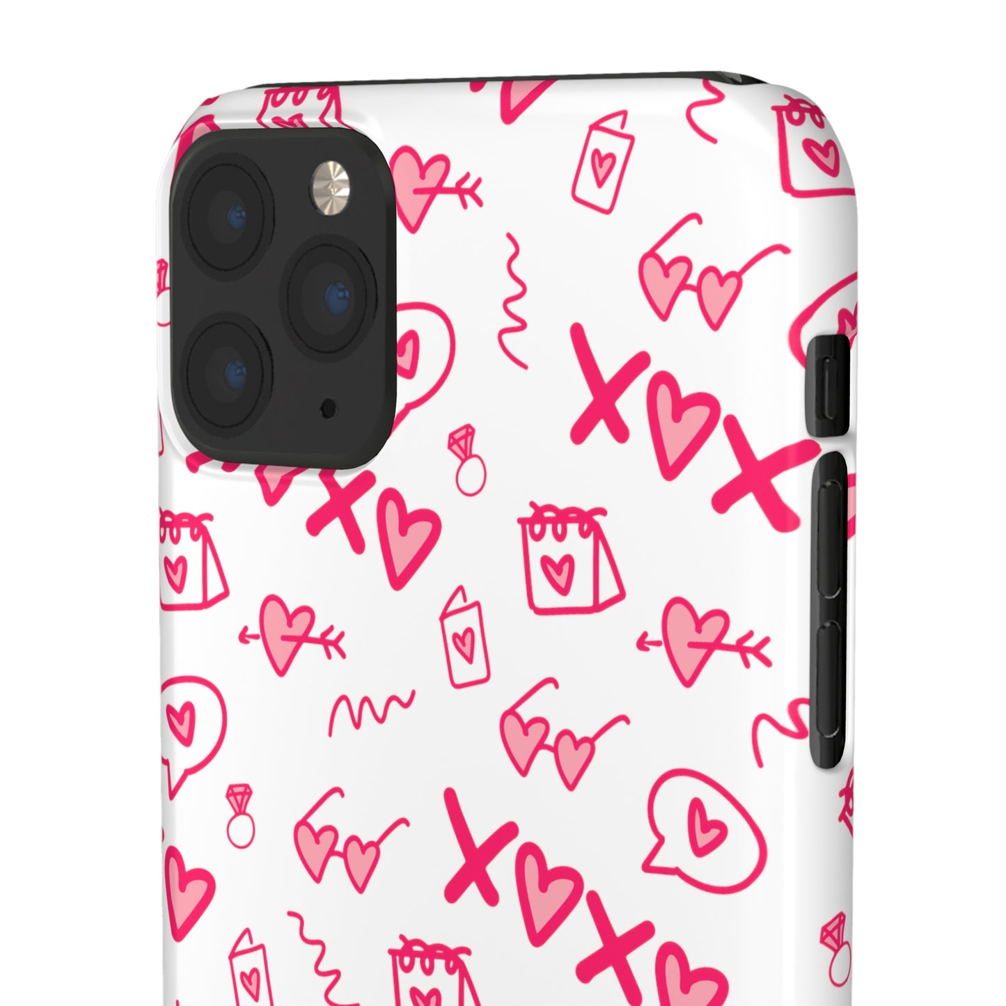 Snap Cases - Red doodles, hearts, bags and more