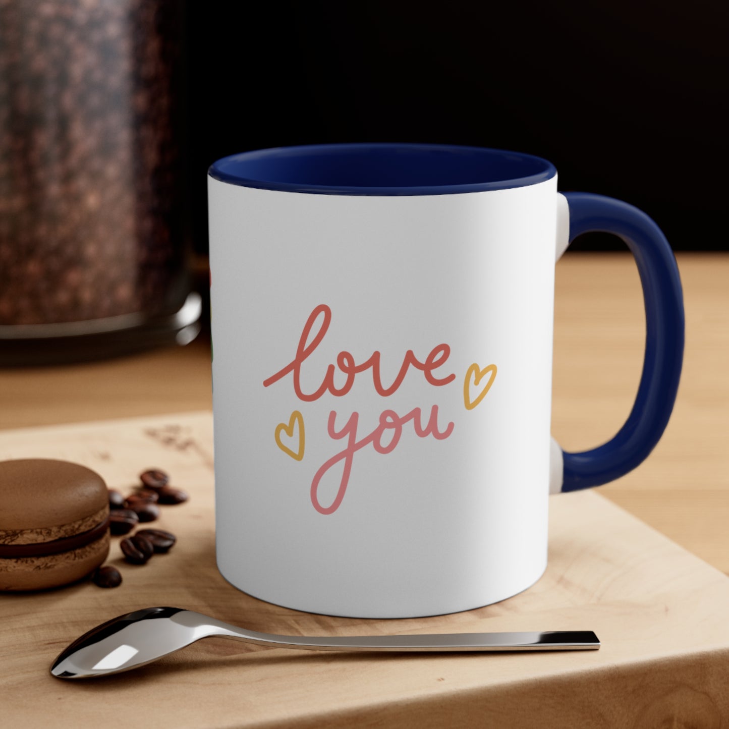 Accent Coffee Mug - Love You, Heart, Lover, Gift