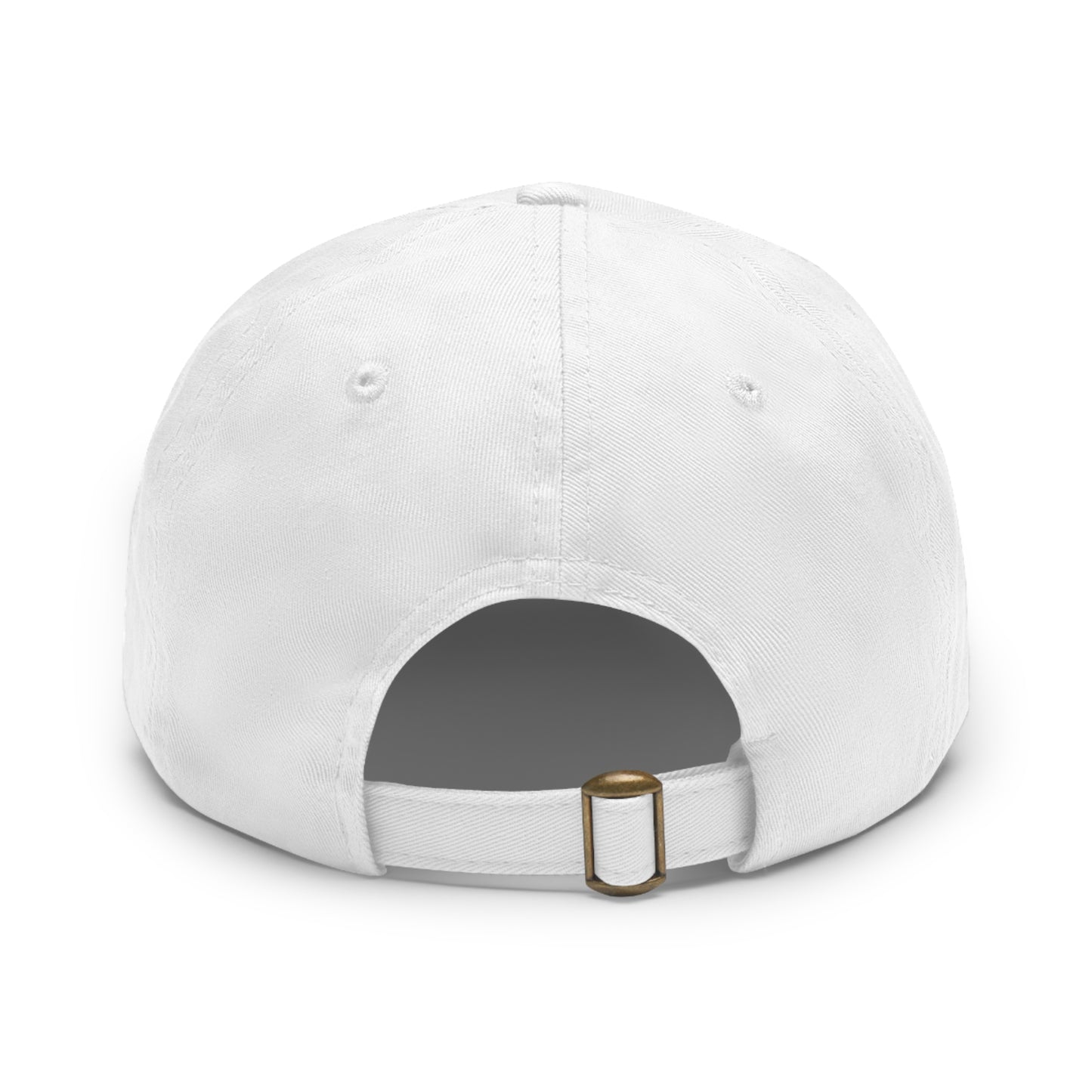 Dad Hat with Leather Patch (Round) - Love You