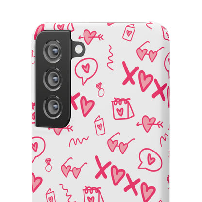 Snap Cases - Red doodles, hearts, bags and more