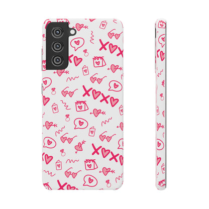 Snap Cases - Red doodles, hearts, bags and more