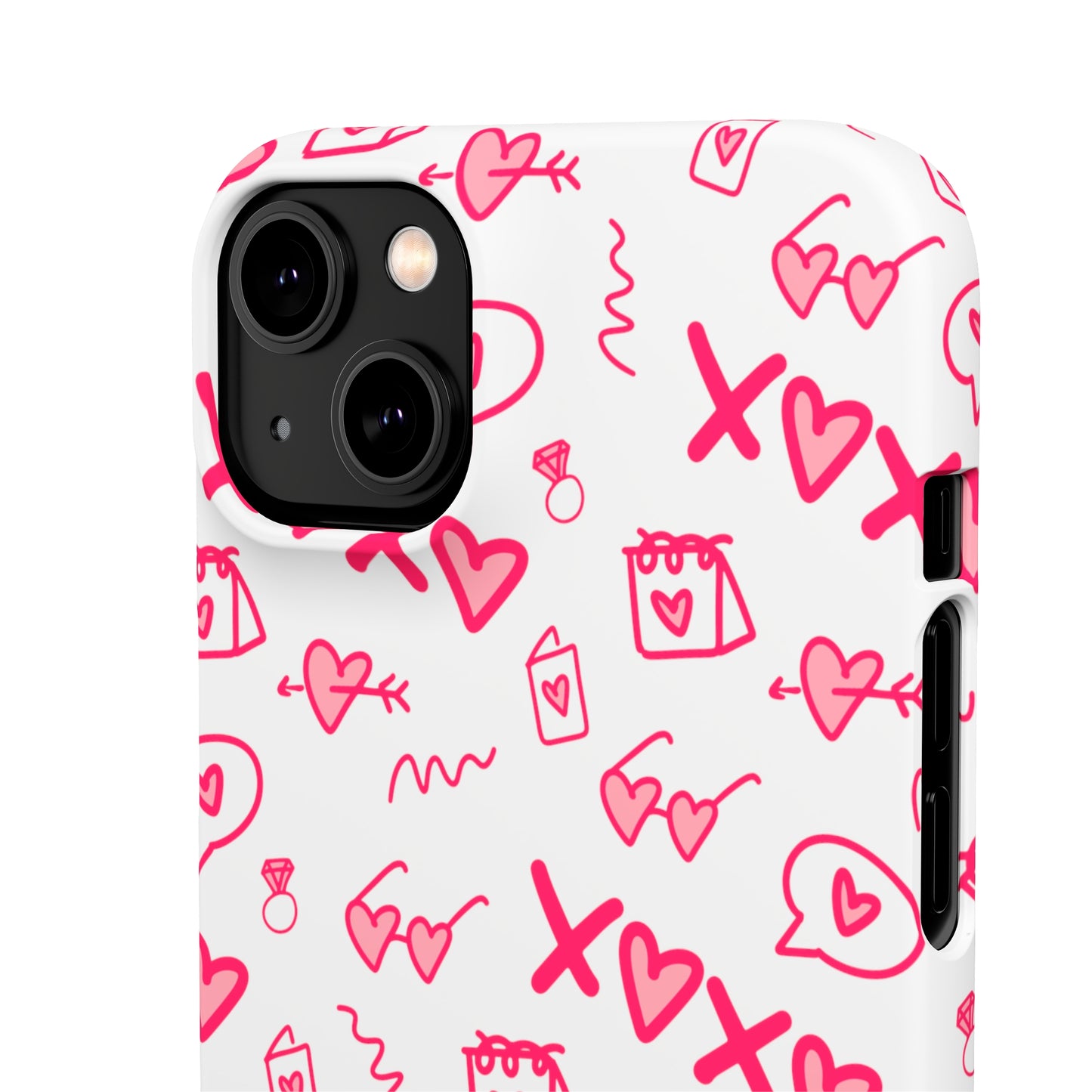 Snap Cases - Red doodles, hearts, bags and more