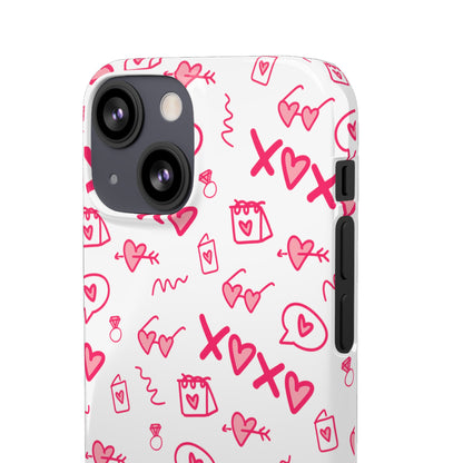 Snap Cases - Red doodles, hearts, bags and more