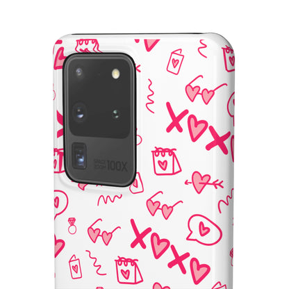 Snap Cases - Red doodles, hearts, bags and more