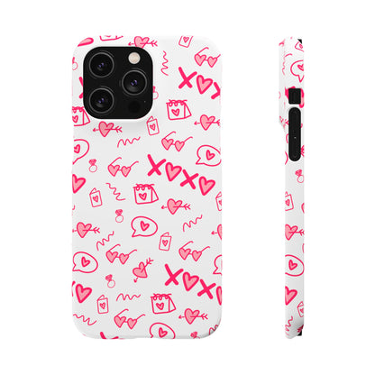 Snap Cases - Red doodles, hearts, bags and more