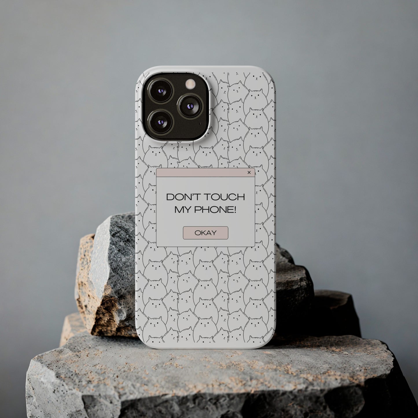 Slim Phone Cases - Do not touch my phone