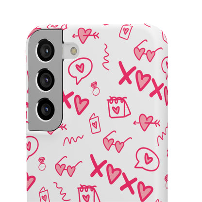 Snap Cases - Red doodles, hearts, bags and more