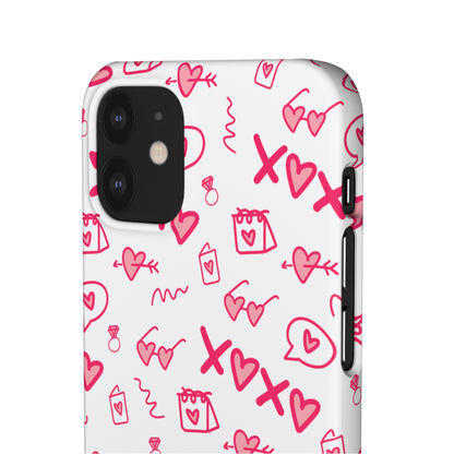 Snap Cases - Red doodles, hearts, bags and more