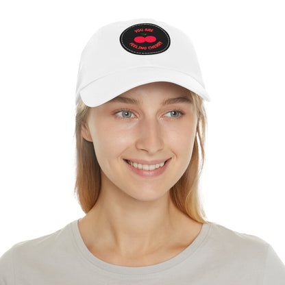 Dad Hat with Leather Patch (Round) - You are feeling cherry!