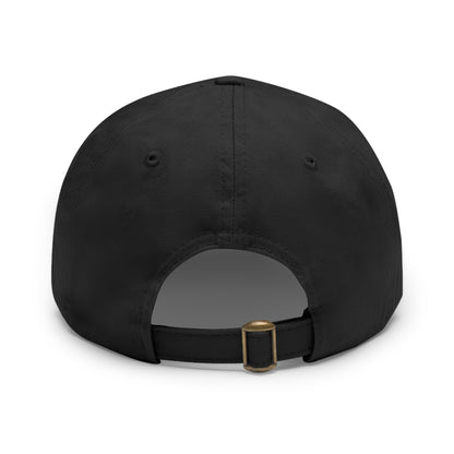 Dad Hat with Leather Patch (Round) - Love You