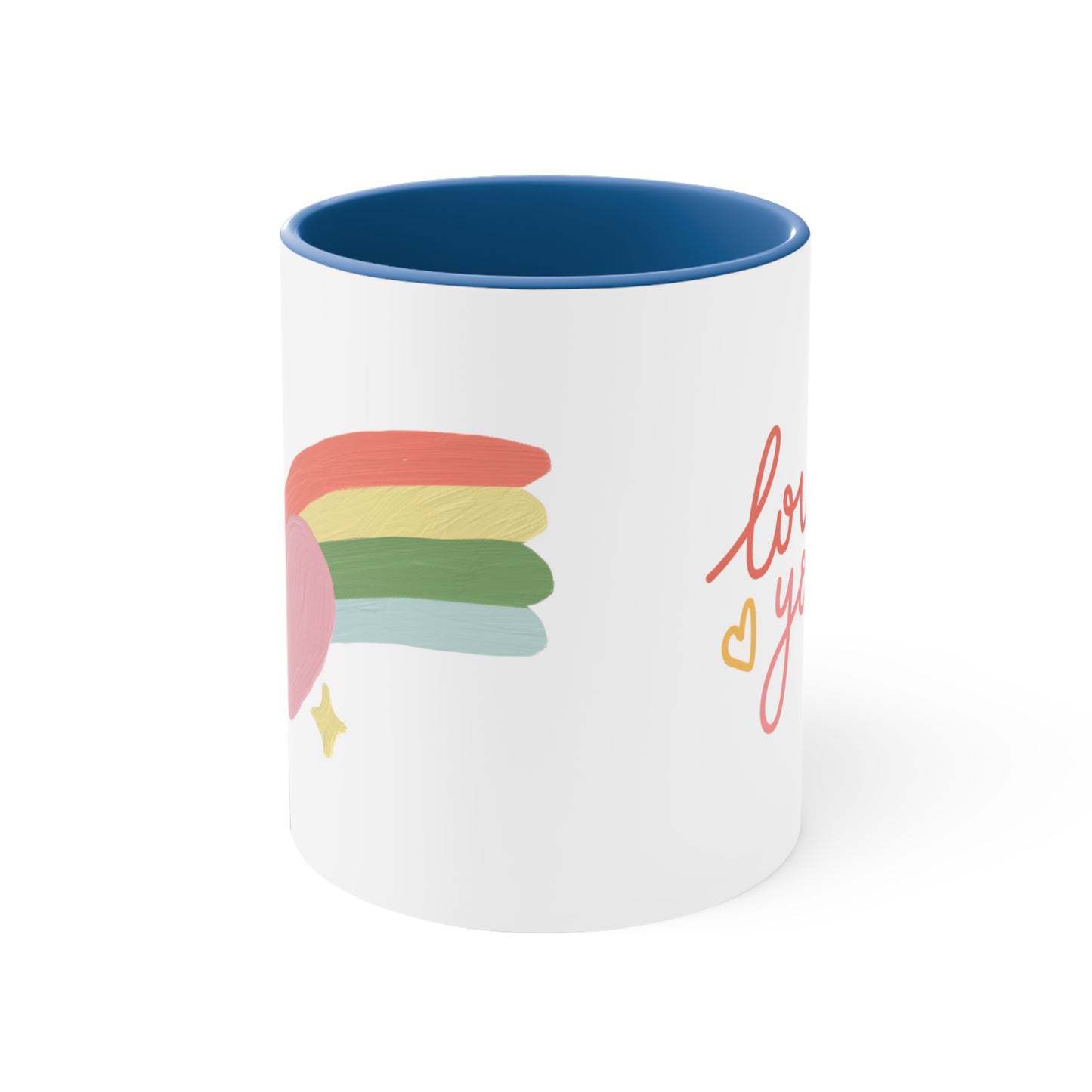 Accent Coffee Mug - Love You, Heart, Lover, Gift