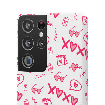 Snap Cases - Red doodles, hearts, bags and more