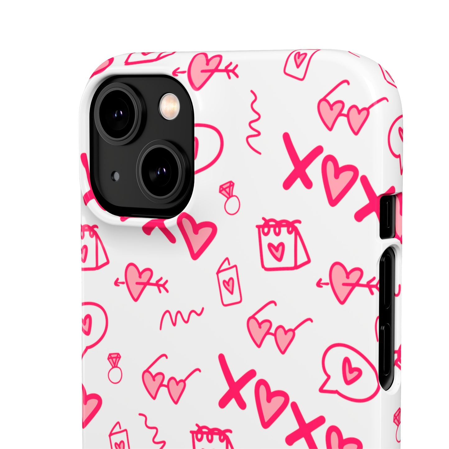 Snap Cases - Red doodles, hearts, bags and more