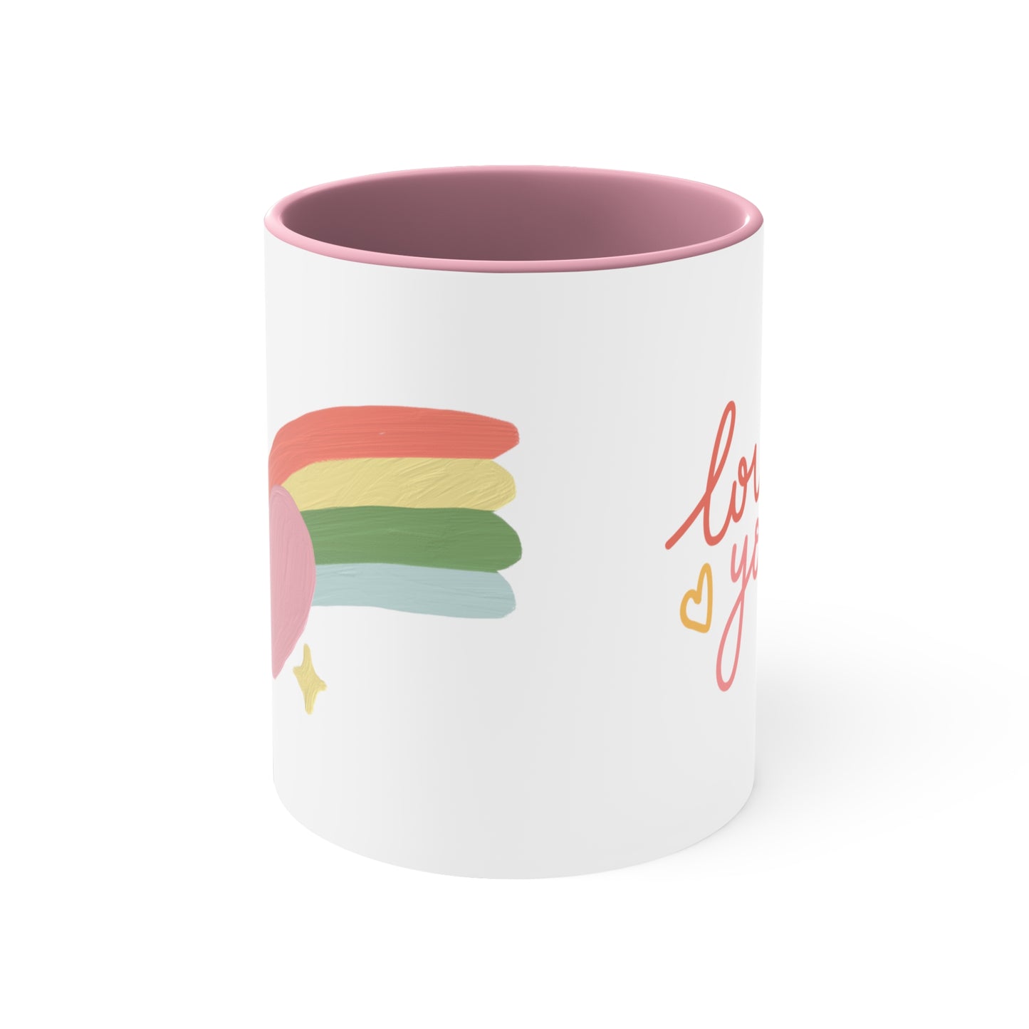 Accent Coffee Mug - Love You, Heart, Lover, Gift