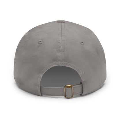 Dad Hat with Leather Patch (Round) - I cherry - ish you