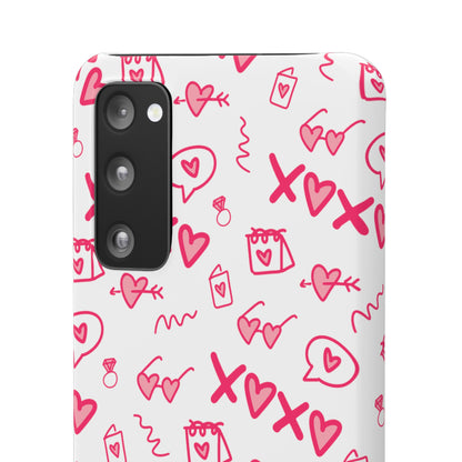 Snap Cases - Red doodles, hearts, bags and more