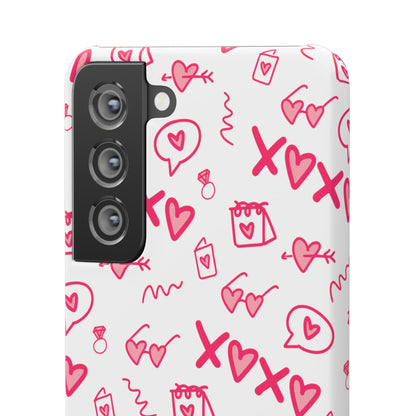 Snap Cases - Red doodles, hearts, bags and more